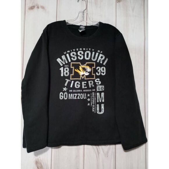 Creative Apparel Shirt Ladies 2x Missouri Tigers Sweatshirt Black Gold‎ College - Picture 1 of 6